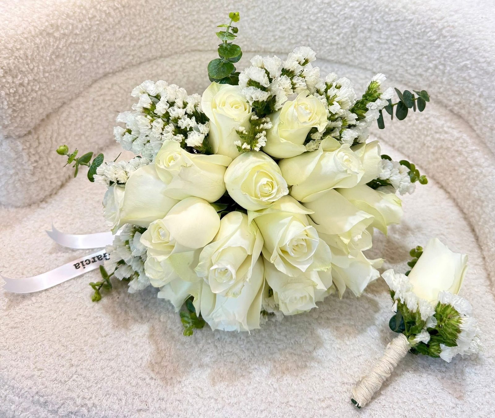 Pastel bridal bouquet